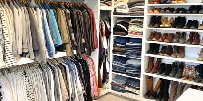 small walk in closet organizer