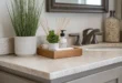 modern bathroom counter decor