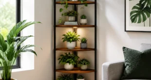 Corner Plant Stand